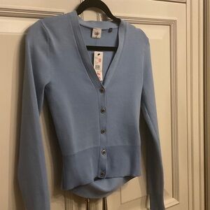 CAbi Sky Blue V-Neck Cardigan
